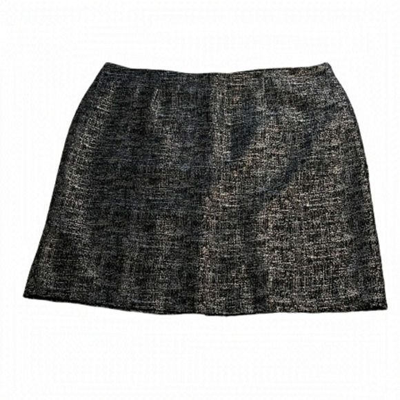 Michel Studio Collection Black & Silver Cocktail Pencil Skirt - Size 2X - Picture 2 of 12